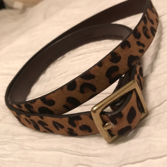 Target Accessories - Leopard print faux fur skinny belt